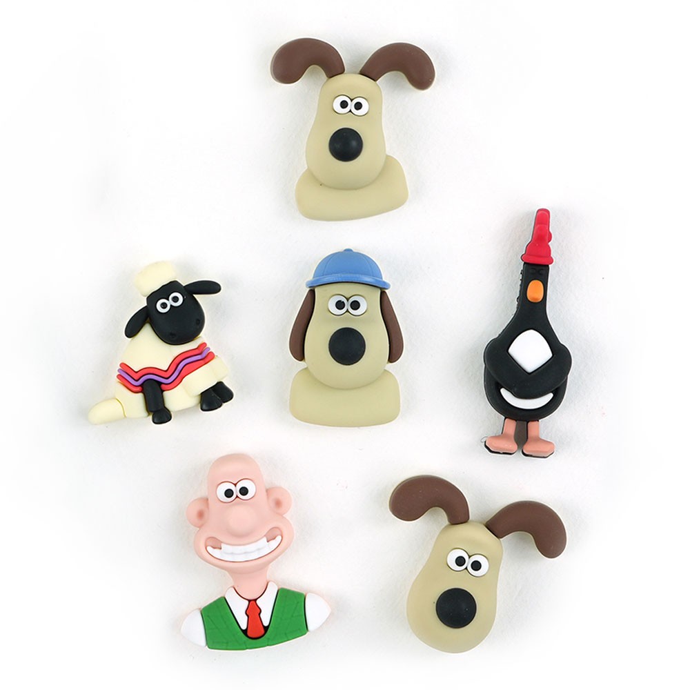 Wallace & Gromit - Rubber Magnet Set of 6 Characters | eBay