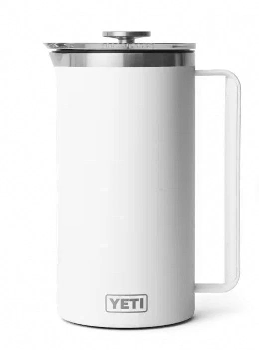 Yeti 64 Oz French Press, White - NEW