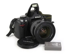 Nikon D3000 DSLR camera &Tamron 19–35mm f/3.5–4.5 wide-angle lens and Battery