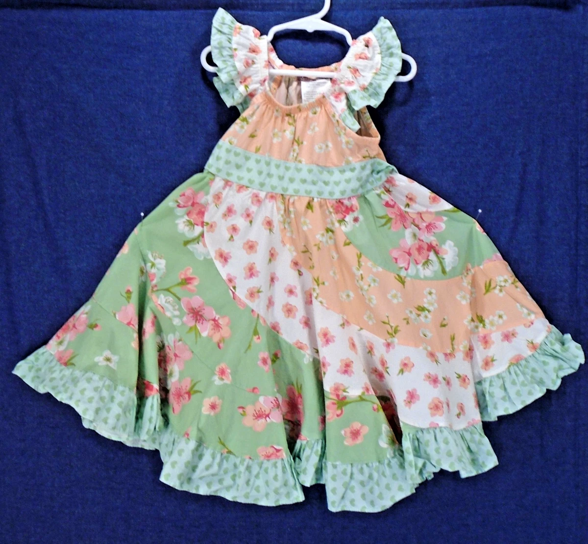 white christmas dresses Size 5 Jelly the Pug Christmas ruffle dress main image 1