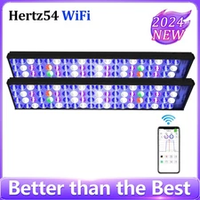 PopBloom 2PCS LED Aquarium Reef Light Full Spectrum 120cm 4ft Saltwater Aquarium