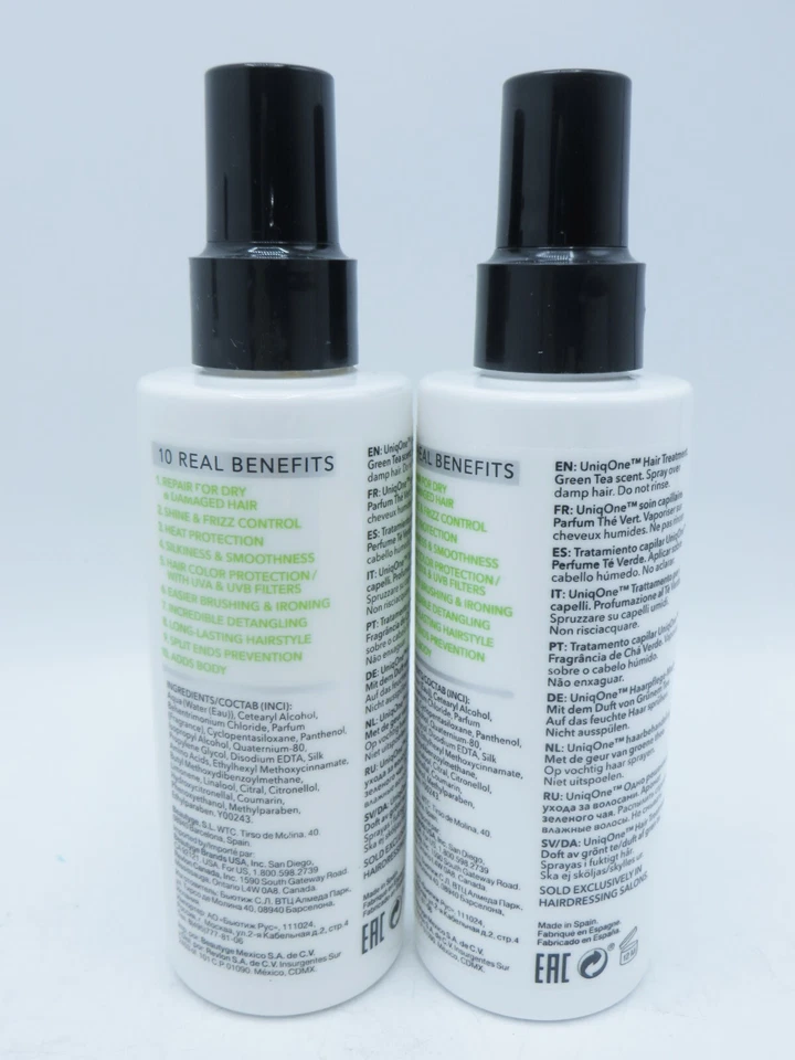 REVLON UNIQ ONE TRATAMIENTO CAPILAR TÉ VERDE 5,1 OZ (Lote de 2) Foto 2 de 2