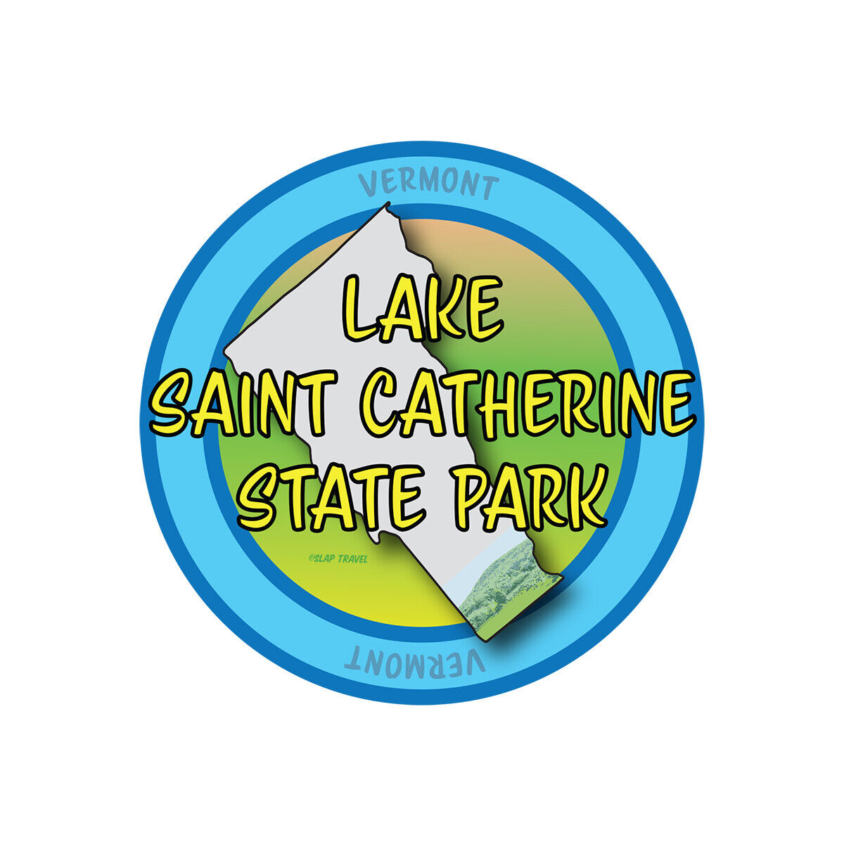 Lake Saint Super popular Cheap super special price specialty store Catherine State Park inch Decal Sticker 4x4 Vermont