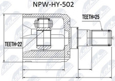Joints Hyundai ACCENT
