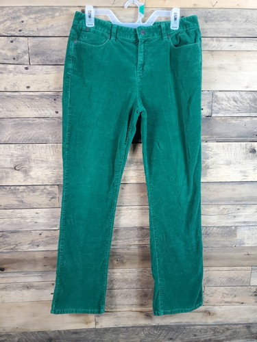 Talbots Corduroy Pants Size 10 Green 