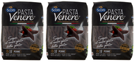 3X Riso Scotti Venere Penne Rigate,Pasta Schwarzem Venere-Vollkornreismehl 400G