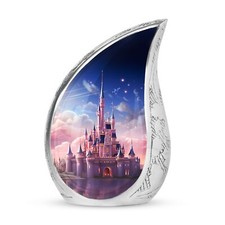 Enchanted Night Castle Tiny Urn - Urn For Human Ashes - Urn For Ashes Adult Male