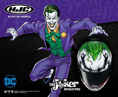 Casco Moto Integral HJC Rpha 11 Joker Dc Comics Talla M | eBay