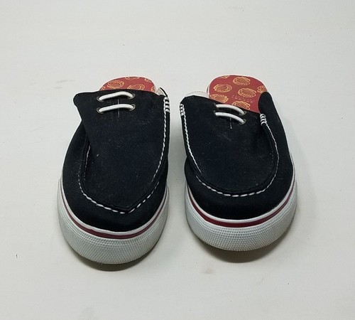 sperry canvas mules