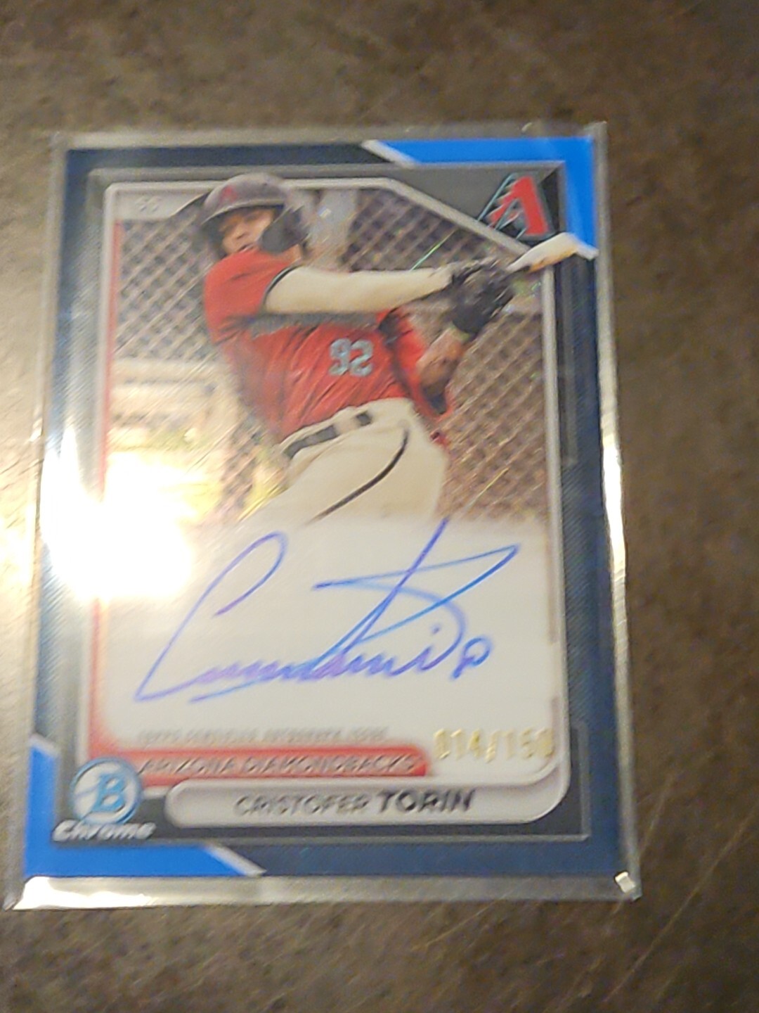 Cristofer Torin 2024 Bowman Blue Mojo Auto BMA-CT /150 Diamondbacks