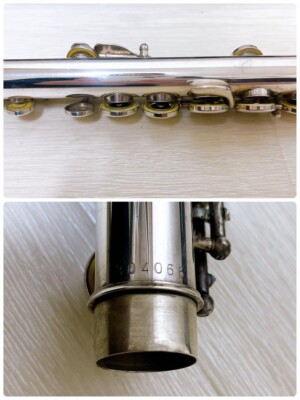 Yamaha YFL-411II Silver Flute w/ Hard case Operation checked