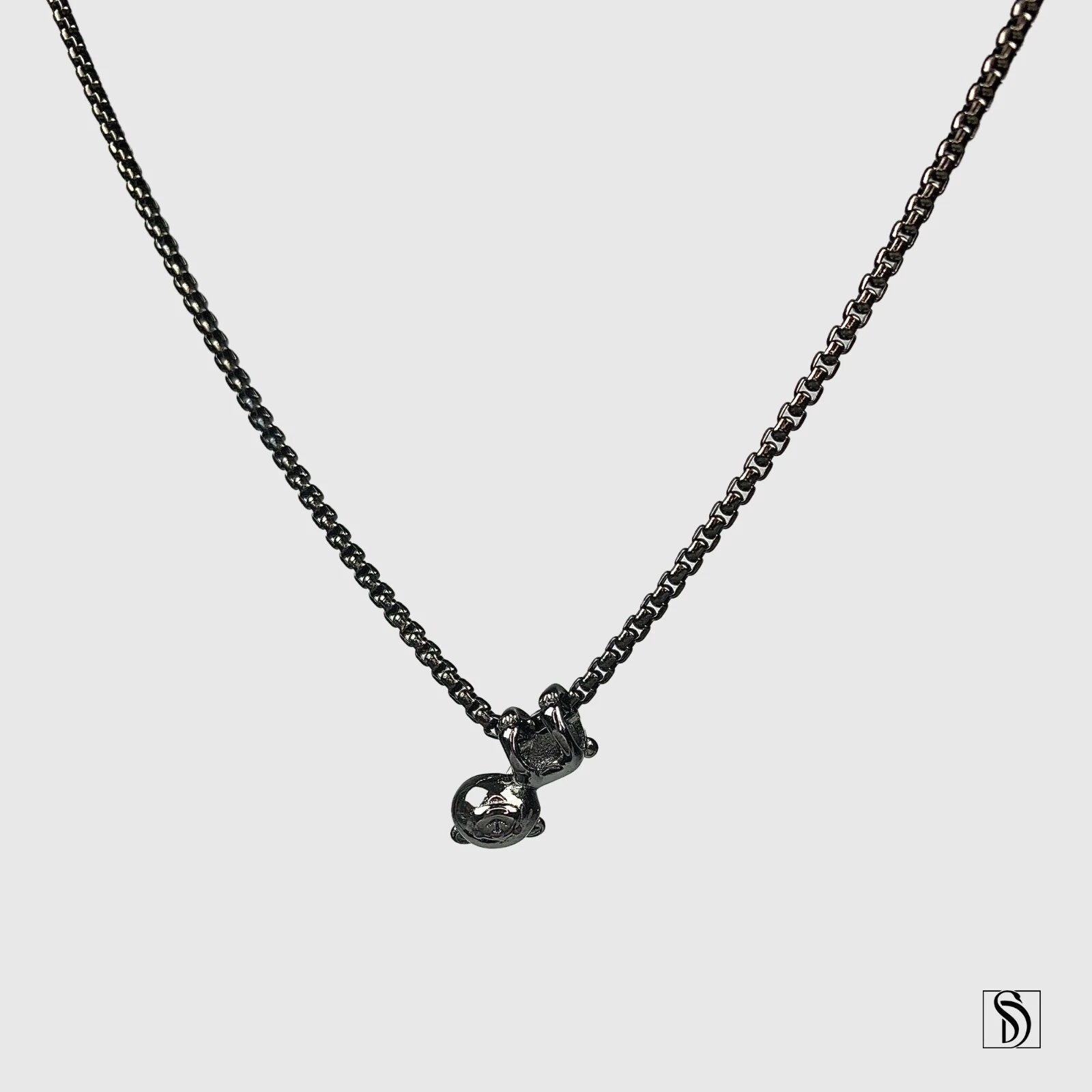 Collier charme ours en peluche suspendu, pendentif ours câlin en argent sterling premium