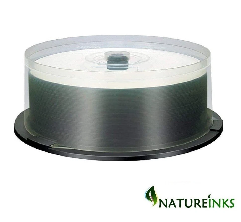 25 Taiyo Yuden CMC Shiny Silver Blank CD-R CD 48x 52x 74min 650MB Discs JAPAN - Image 3 of 3