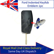 1pc Logo Sticker Badge Emblem 3D 21x7x1mm Replacement - Ford Car Remote Key Fob