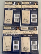 Lot of 4 Tattered Lace Long Reach Embossing Folders NEW