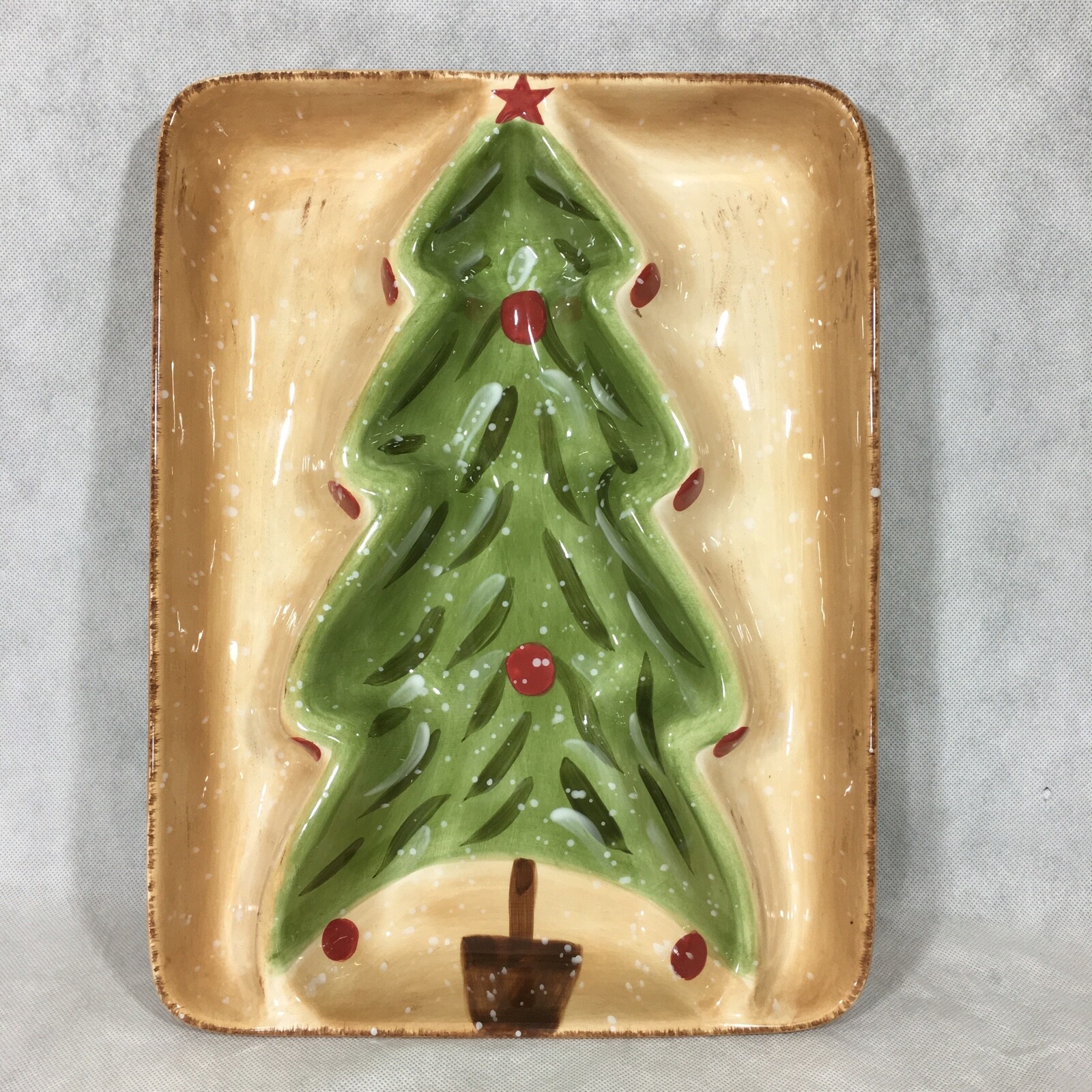 Tabletops Lifestyles Winter Wonderland 3D Chip & Dip Server Christmas Tree eBay