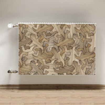 Muster Gecko In Holz 90x60 Magnet Heizkörperverkleidung Heizung Magnetfolie