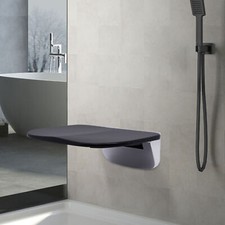 14" Folding Shower Seat Wall Mounted Bench Modern Bathroom Shower Stool