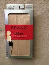 Spanx size D Nude Uptown Tight-End Tights Side Seam Fishnet Body Shaping # 1807