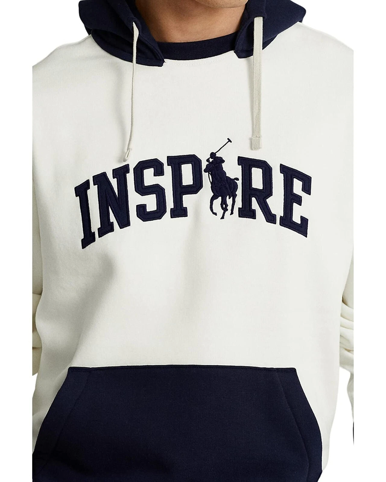 Polo Ralph Lauren | INSPIRE | Fleece Hoodie | White/Black | XXL | $188 NWT