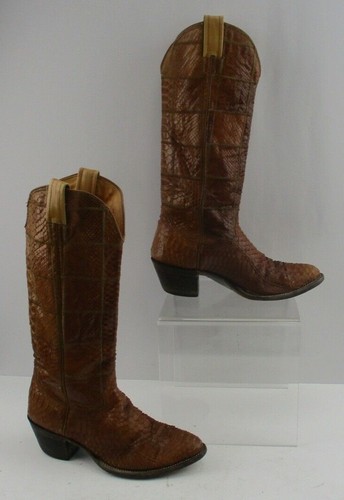 Ladies Nocona USA Brown Snake Skin 