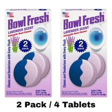 Bowl Fresh Blue/ Lavender Toilet Bowl Cleaner 2 Pack 4 Tablet 