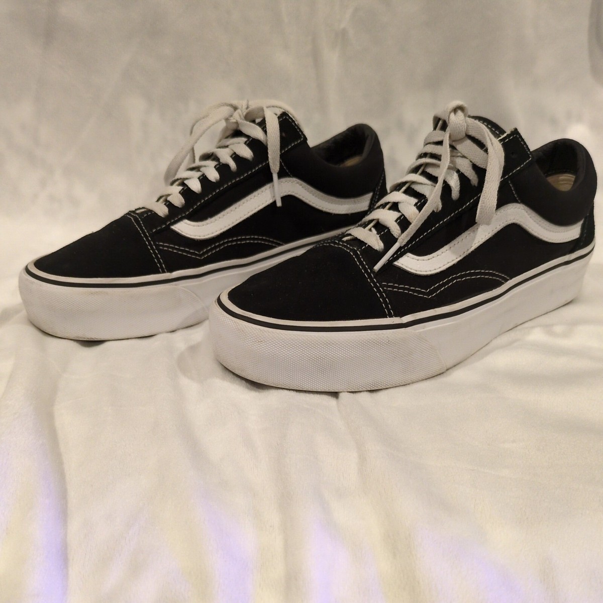 Vans Off The Wall 751505 Black Shoes Sneakers Size 8.5 mens  display picture 2