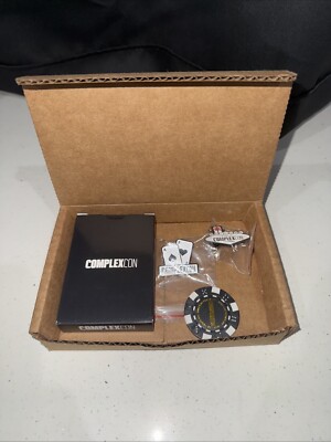 Complexcon VIP Swag Pack Vegas Exclusive Merch Playing Cards Pins Poker Chip