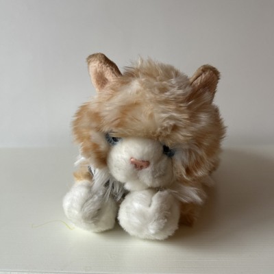 Keel Toys wunderschönes Tabatha Ingwer Katze blaue Augen weiches Plüsch Namen Halsband 10 Zoll