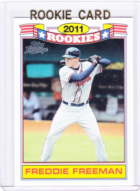 FREDDIE FREEMAN ROOKIE CARD 2011 Topps Lineage ATLANTA BRAVES 1of20 