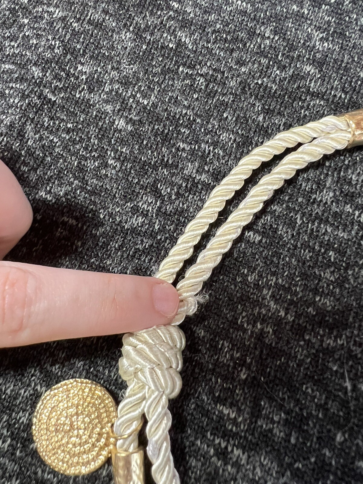 Chico’s Boho Gold Turquoise Statement Rope Charm Necklace GOOD ...