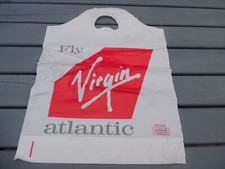FLY VIRGIN ATLANTIC AIRWAYS VINTAGE PLASTIC BAG used