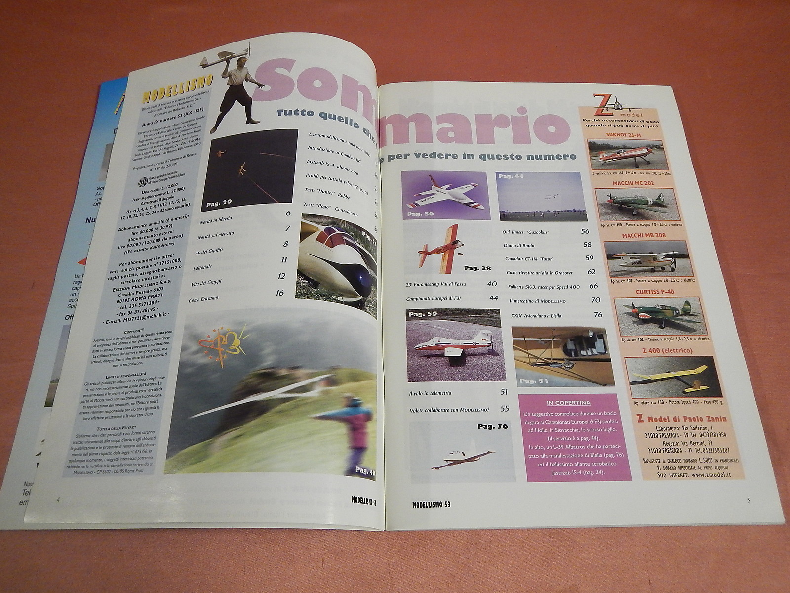 Rivista di Aeromodellismo 2001 Completa con Tavole foto 6