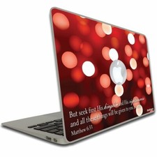 Matthew 6:33 Bible Verse Macbook Air or Macbook Pro Skin - FREE SHIPPING