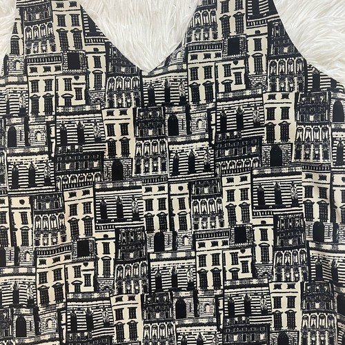 Banana Republic Gr. Small zierliches Trägertop Stadtbild schwarz creme Bluse gefüttert -D - Bild 2 von 3