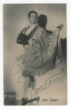 Jose Torres Signed Photo 1950s / Autographed Ballet Dancer, Director Paris Opera