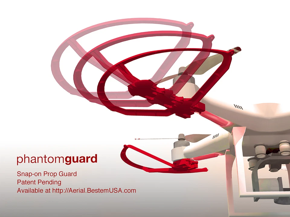 PhantomGuard 1 & 2, - Snap-on Propeller guard for DJI Phantom - Image 2 of 4