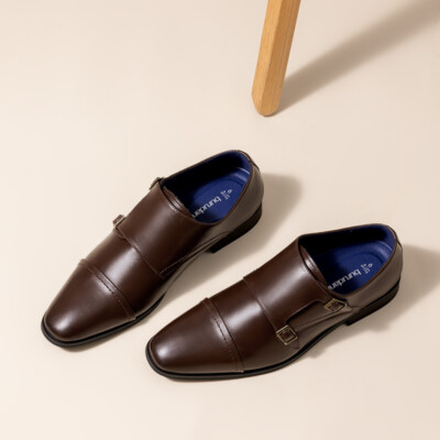Men Monk Strap Oxford Shoes Dress Shoes Slip On Casual Shoes Dress Loafers US