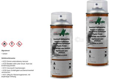 2x Colormatic Professional Kunststoff Haftvermittler transparent 400ml