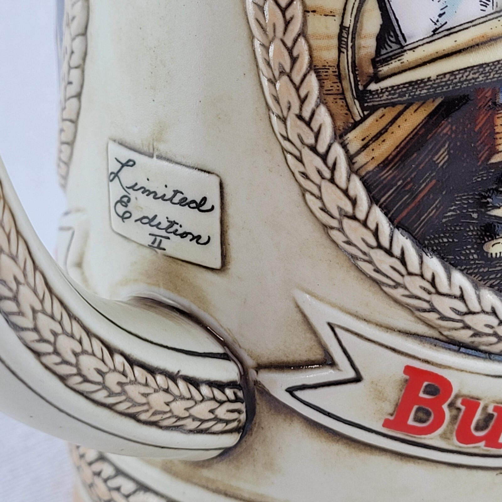 Vintage Anheuser Busch Budweiser Limited Edition "D” Series Beer Stein