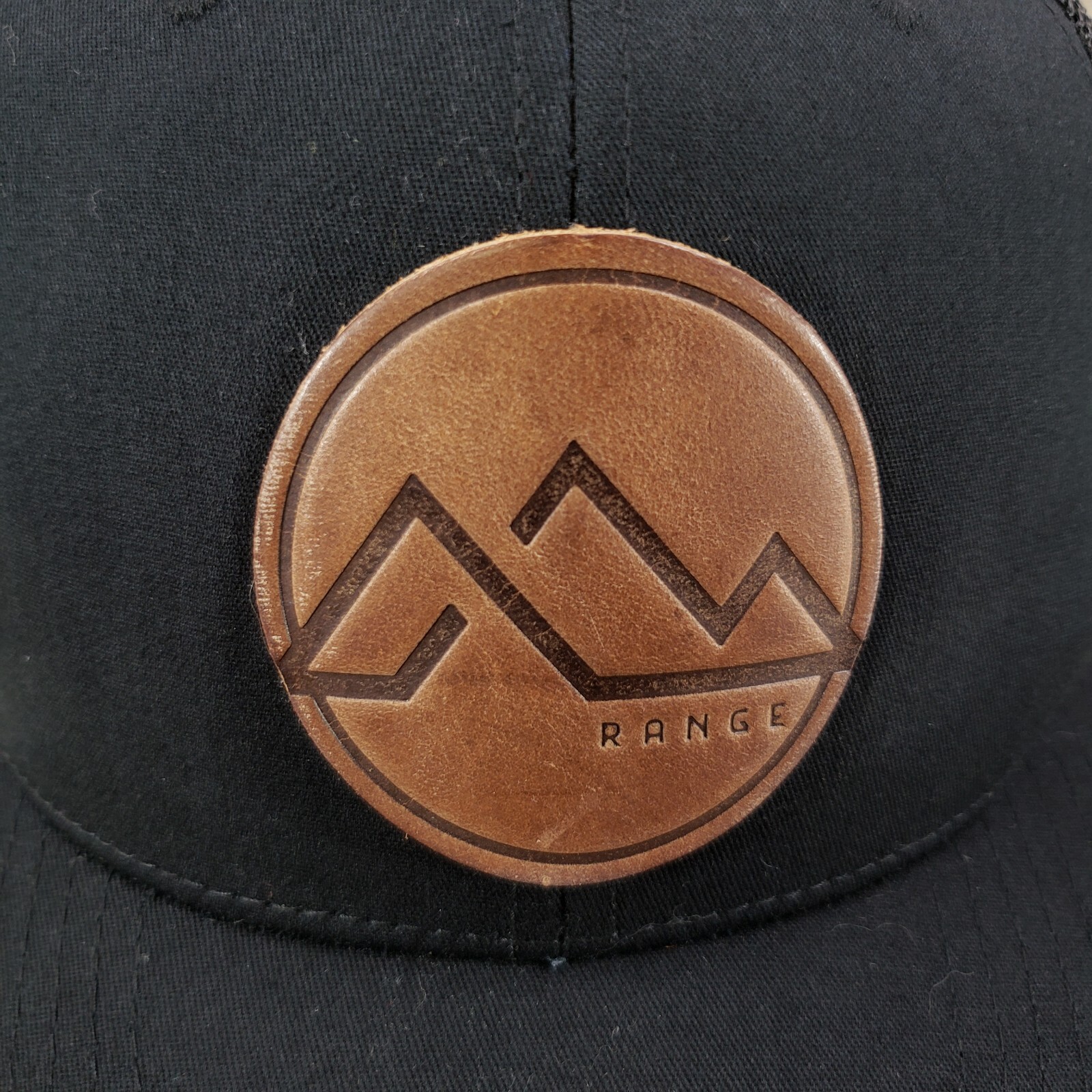 Mountain Range Logo Patch Hat Cap Snapback Black … - image 2