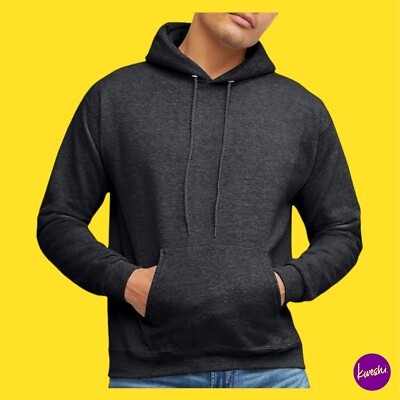 HANES Herren EcoSmart Hoodie Sweatshirt, Midweight Fleece, anthrazitgrau, 4XL