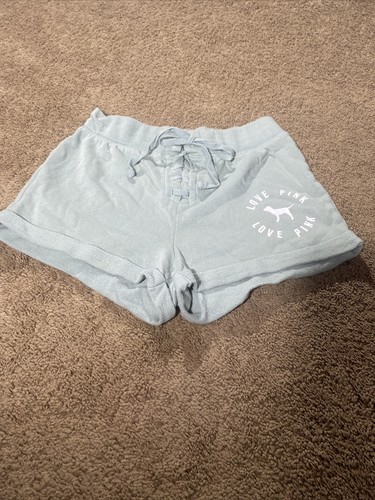 Victorias Secret rosa Baumwollmischung Shorts für Damen Größe XS Hundelogo mit Manschetten 2017