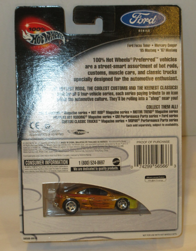 HOT WHEELS 100% PREMIUM PREFERRED ~2000 MERCURY COUGAR w/ REAL RIDERS~ - Picture 8 of 8