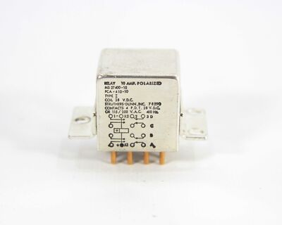 Struthers-Dunn MS27400-10 Polarized Relay 28V DC