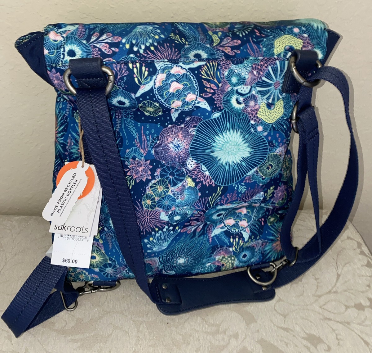 New Sakroots artist circle convertible backpack Sea Turtle Turtles