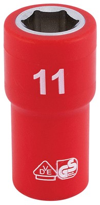 Douille VDE Isolée 1/2" 21mm Draper - Acier Chrome Vanadium, Testée 10000V, Pour Travaux Électriques