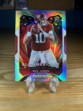 Mac Jones 2021 Panini Prizm Draft Picks All-American Silver Prizm RC #183 Rookie