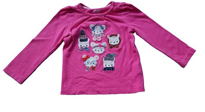 Gymboree Girls Shirt Size 18-24 Months Fair Isle Flurry Mouse Pink | eBay