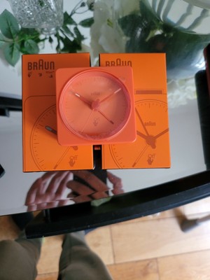 off white braun alarm clock